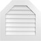 Ekena Millwork Octagonal Top Surface Mount PVC Gable Vent w/ 3-1/2"W x 1"P Standard Frame, 26"W x 26"H GVPOT26X2601SN - alternate 1